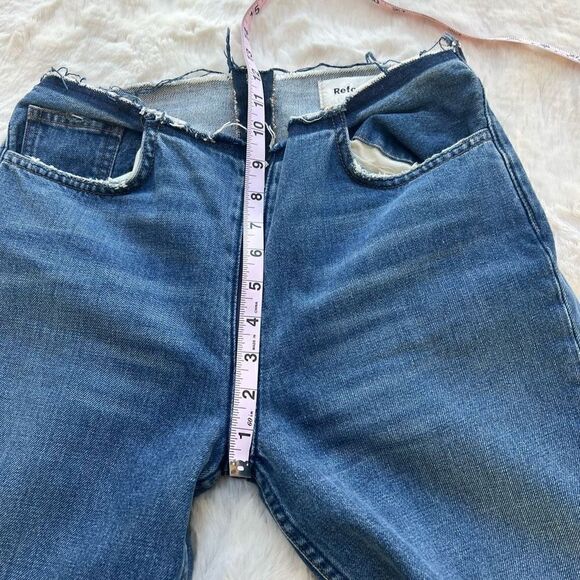 Reformation the Zipper Jeans 90s Straight Leg Zip Around Medium Wash 26 - Picture 11 of 11